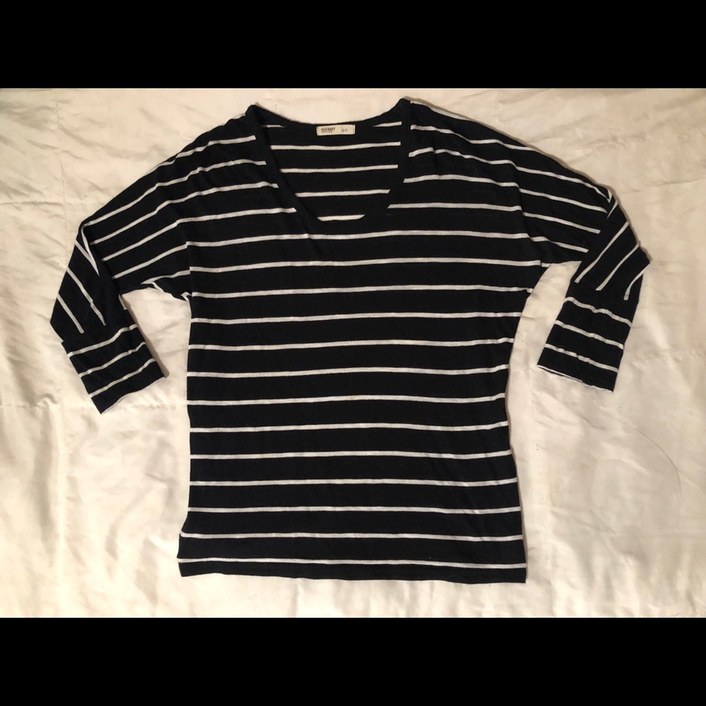 Black and white stripped shirt